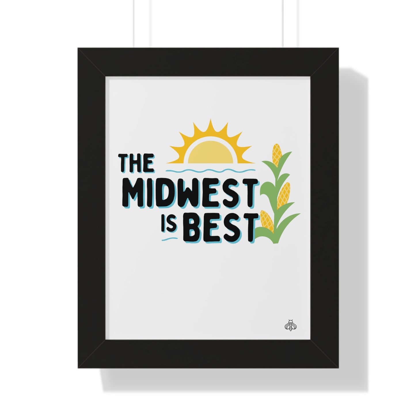 The Midwest is Best Framed Vertical Poster