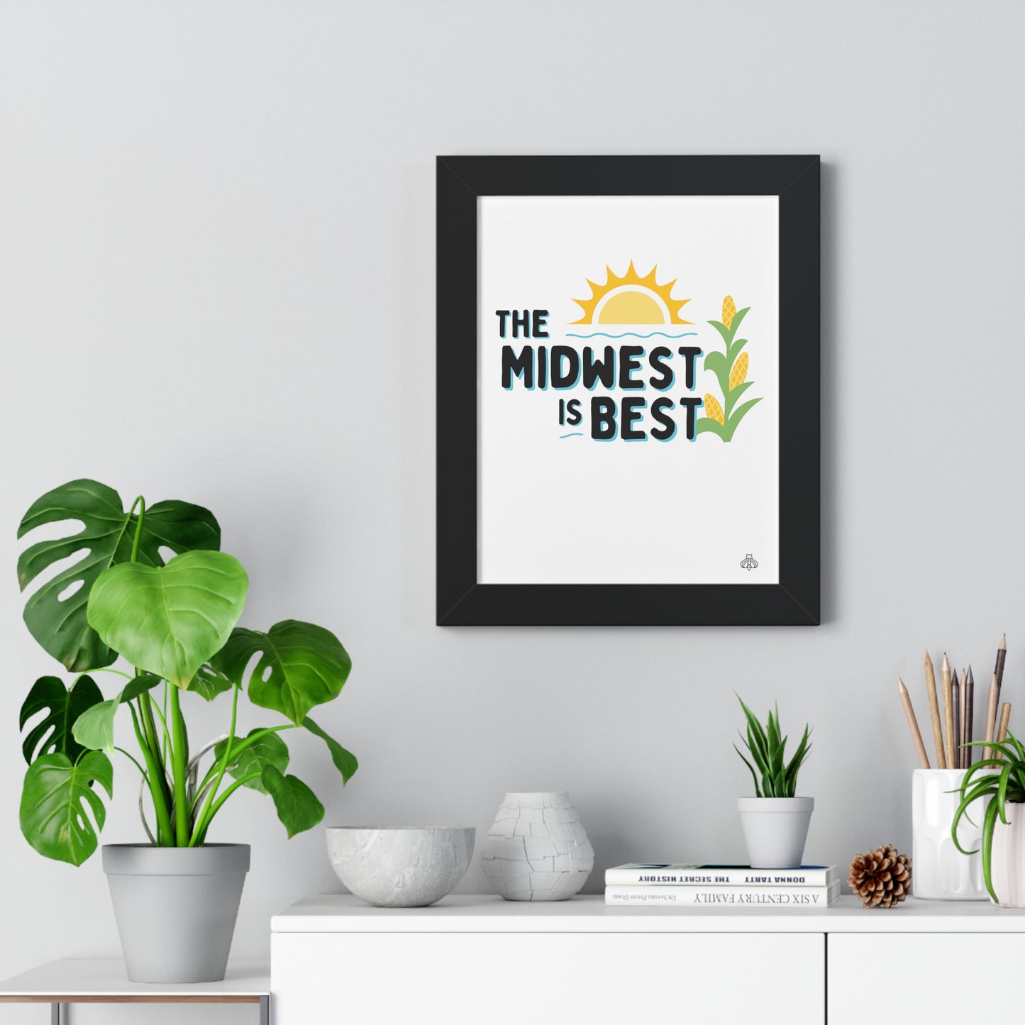 The Midwest is Best Framed Vertical Poster