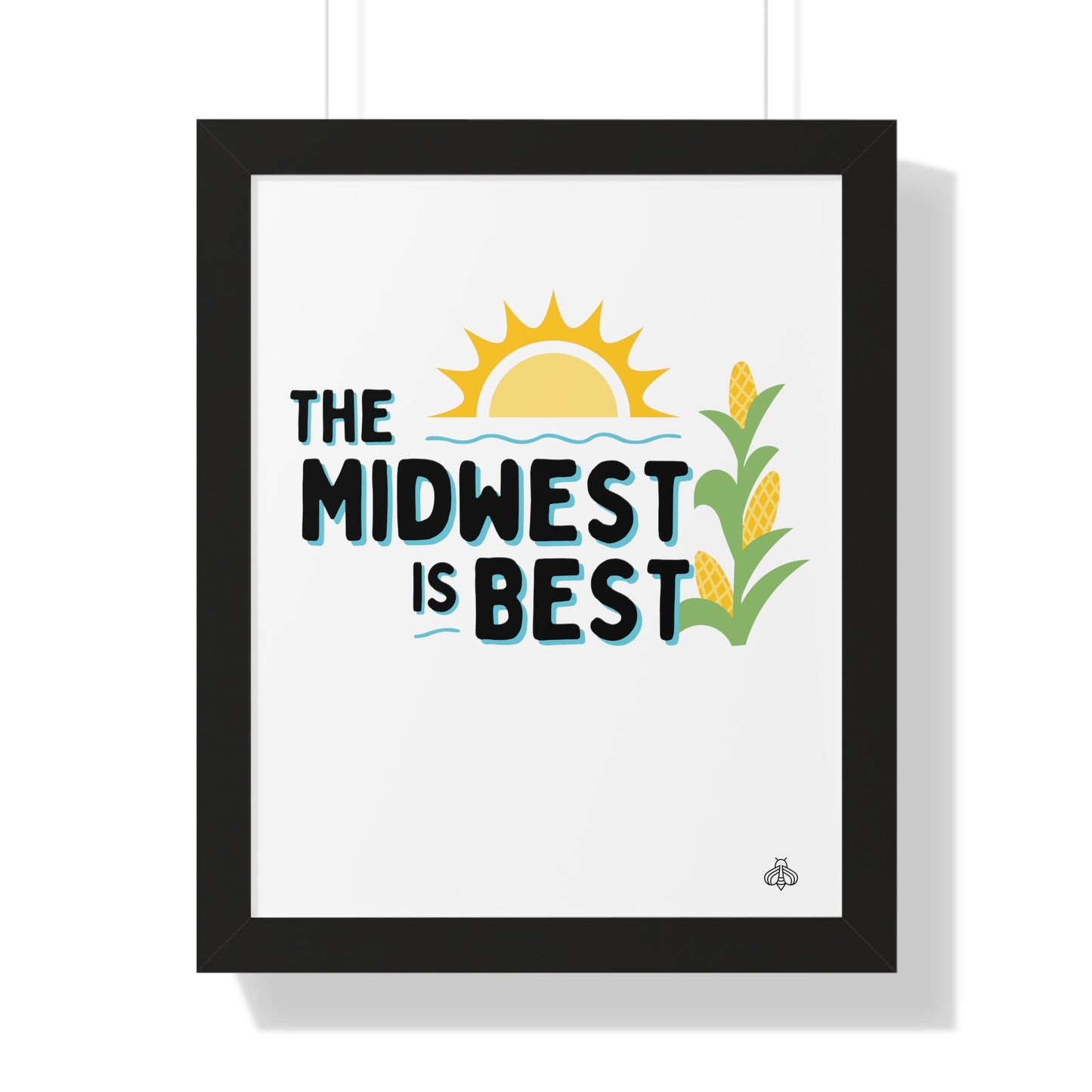 The Midwest is Best Framed Vertical Poster