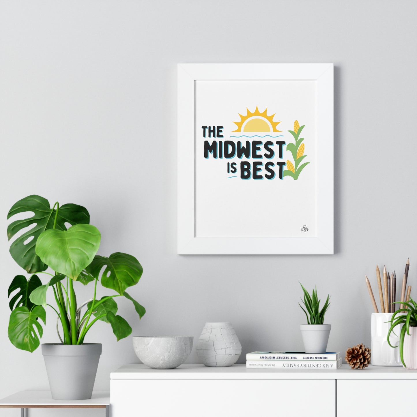 The Midwest is Best Framed Vertical Poster