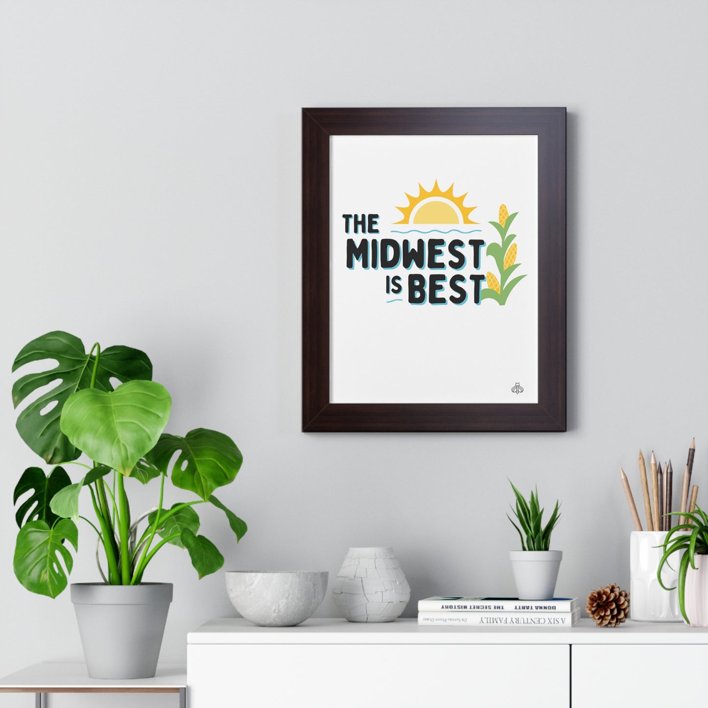 The Midwest is Best Framed Vertical Poster