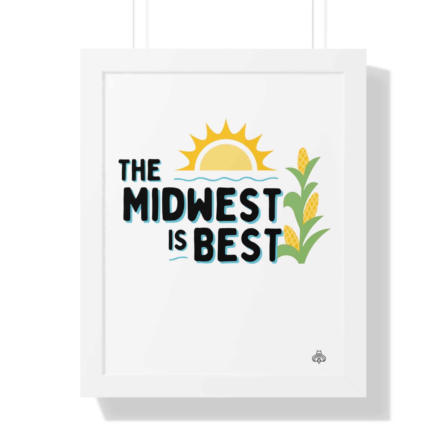 The Midwest is Best Framed Vertical Poster