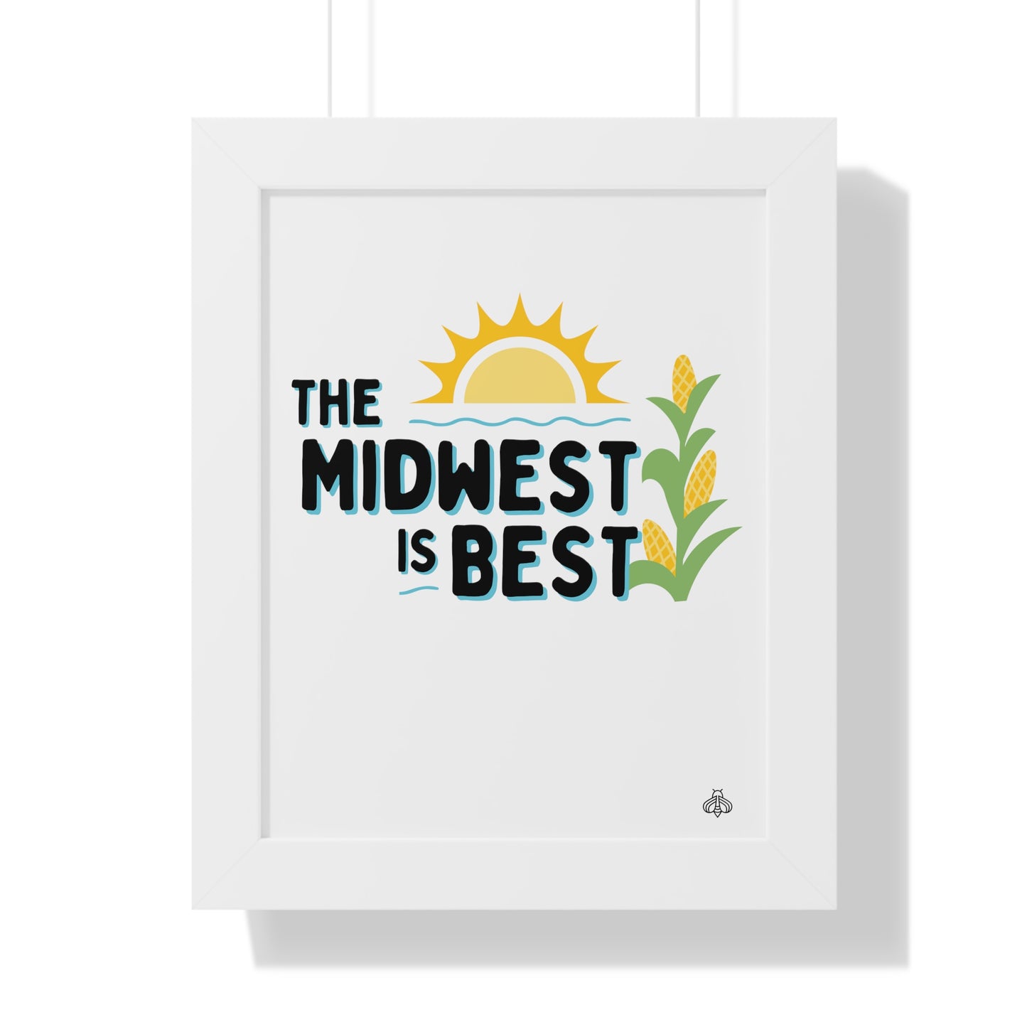 The Midwest is Best Framed Vertical Poster