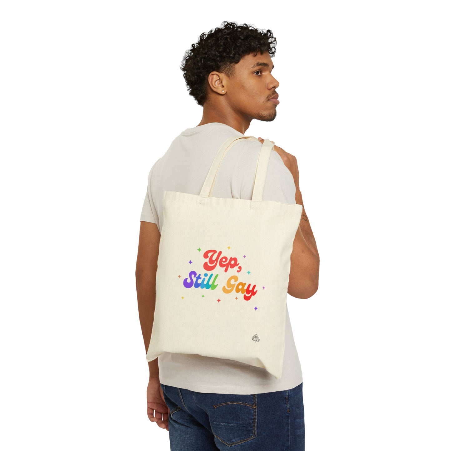 Yep, Still Gay Cotton Canvas Tote Bag