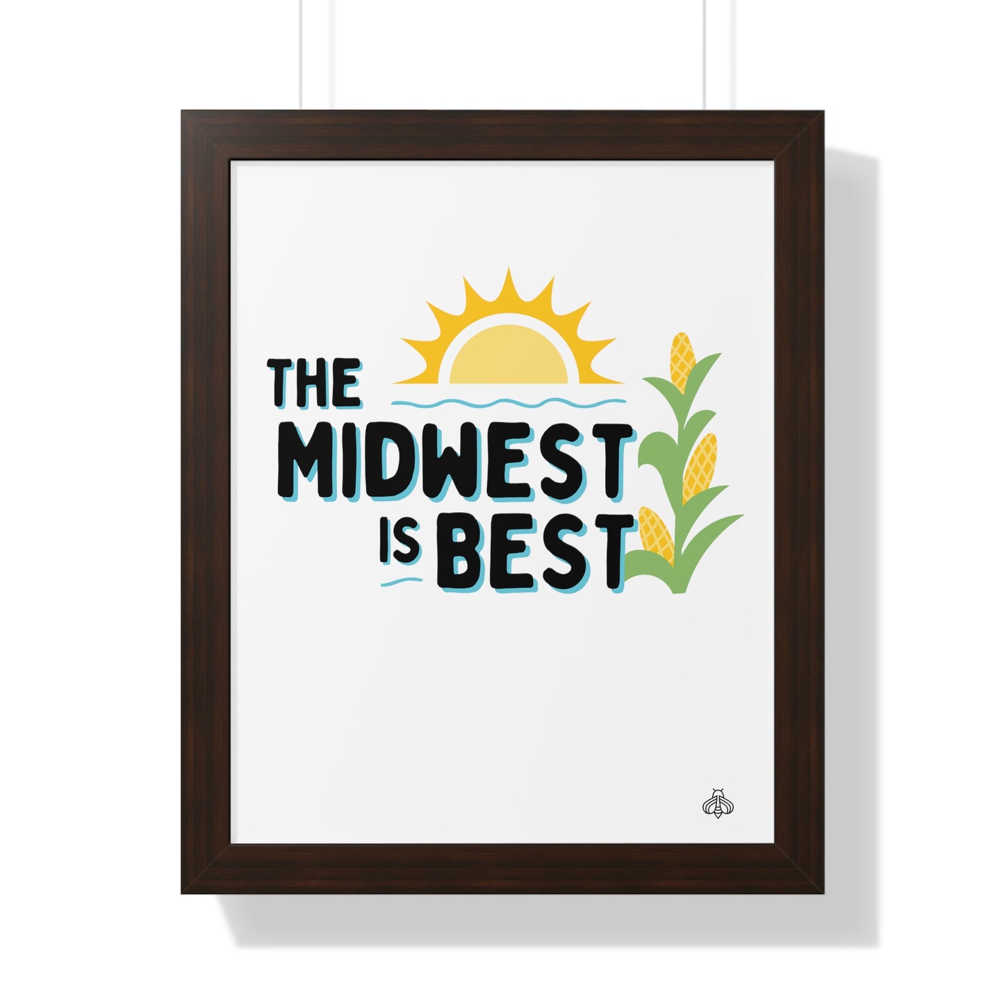 The Midwest is Best Framed Vertical Poster