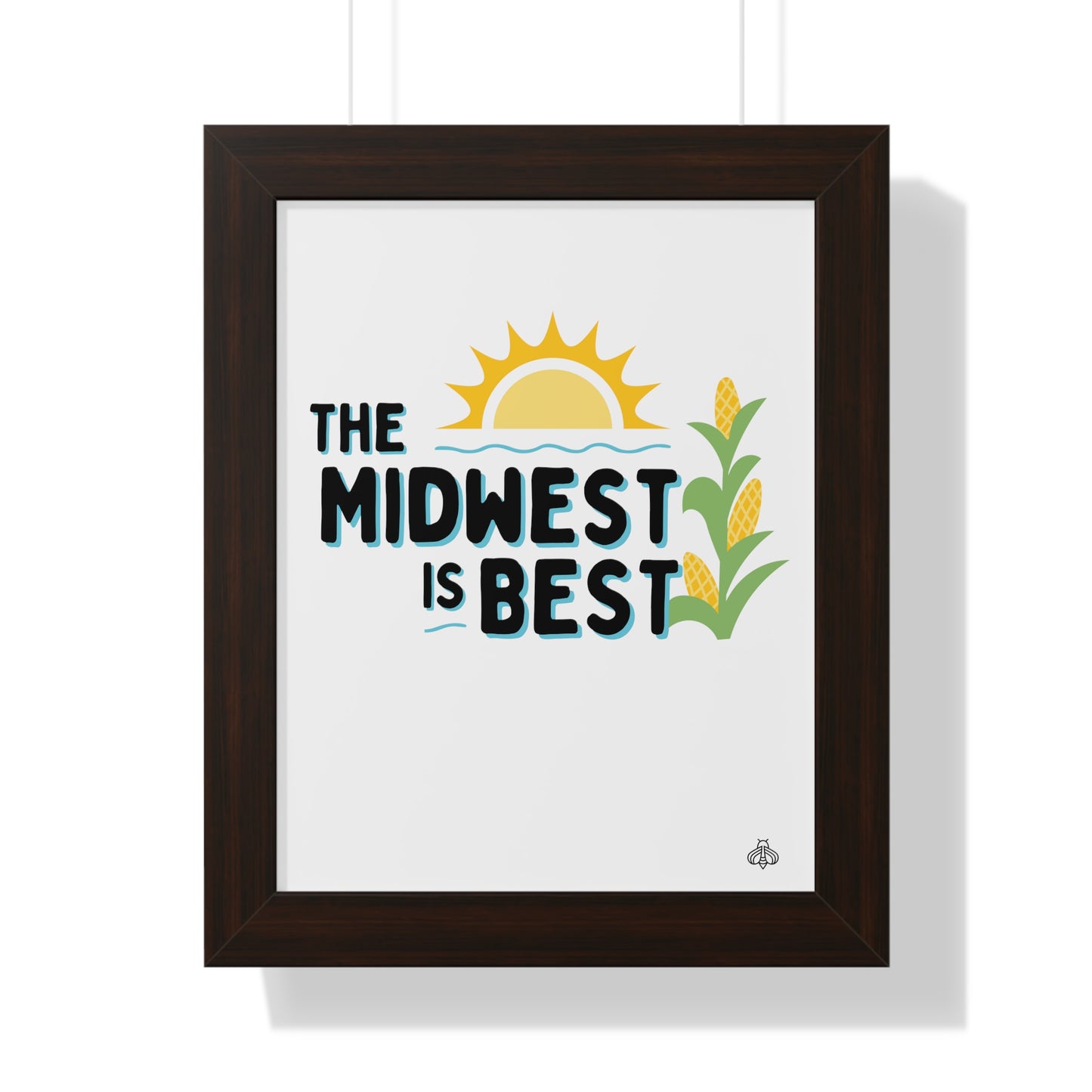 The Midwest is Best Framed Vertical Poster